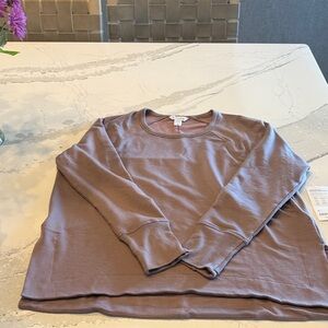 Athleta NWT Coaster Luxe Recover Sweatshirt Mauve
